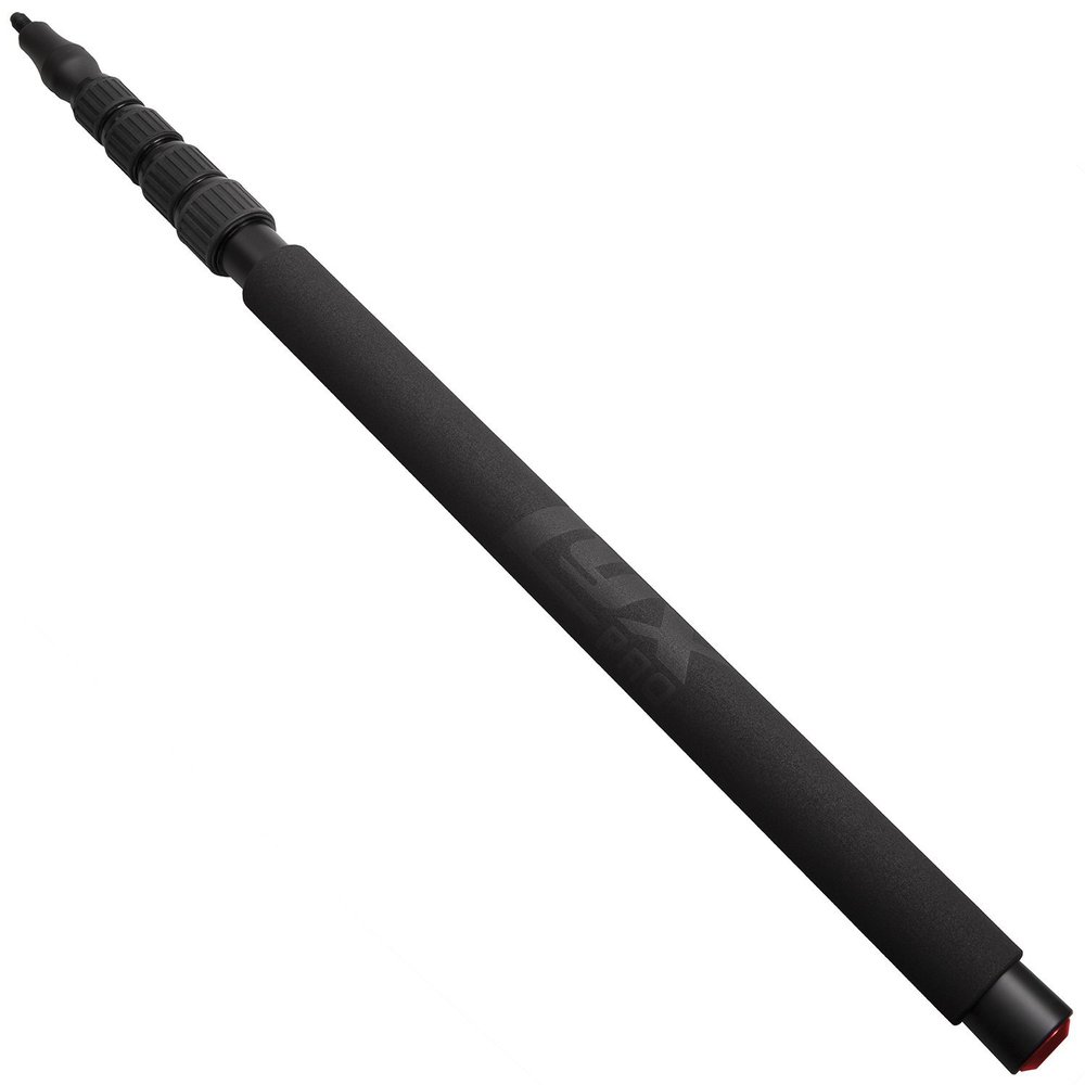 LyxPro Portable Mic Boom Pole Arm Professional 5 Section Stretchable Padded Handheld Telescopic Aluminum Adjustable For Shotgun Zoom Microphones, Fish Pole extends 2.4 - 9.25 MPL-10