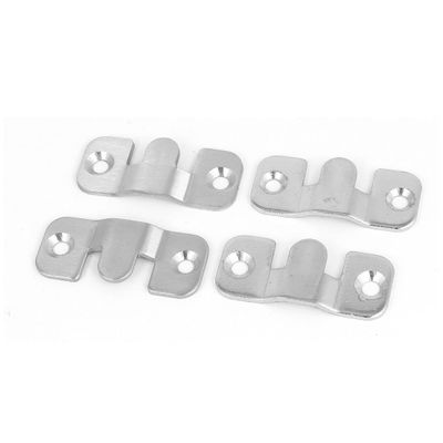 uxcell 44mm x 19mm Stainless Steel Furniture Connecting Photo Frame Sofa Connector 4pcs