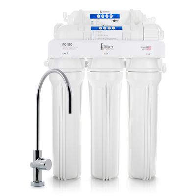 Premium Reverse Osmosis Drinking Water Filter System Ultra Safe 5 Stage 50 GPD & Faucet - Built in USA