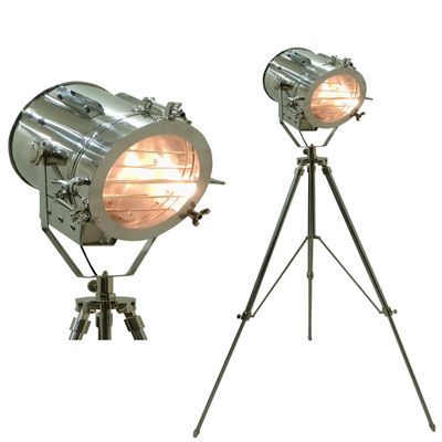 THOR INSTRUMENTS Vintage Marine Tripod Floor Lamp Search Light Cinema Studio Floor Prop Light with Tripod Rustic Vintage Home Decor Gifts