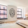 Vinyl Sugar Skull Wall Decal Skull Wall Sticker Mexican Wall Decor Wall Graphic Wall Mural Home Art Decor Small,Black view 1