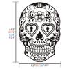 Vinyl Sugar Skull Wall Decal Skull Wall Sticker Mexican Wall Decor Wall Graphic Wall Mural Home Art Decor Small,Black view 3