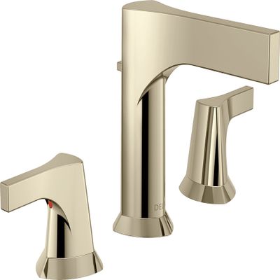 Delta Faucet 3574-PNMPU-DST, Polished Nickel Zura Two Handle Widespread Lavatory Faucet