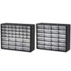 Akro-Mils 10124 24 Drawer Plastic Parts Storage Hardware and Craft Cabinet, 20-Inch x 16-Inch x 6.5-Inch, Black view 1
