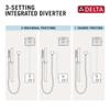 Delta Faucet Ara 17 Series Dual-Function Shower Handle Valve Trim Kit with 3-Setting Integrated Diverter, Venetian Bronze T27867-RB (Valve Not Included) view 2