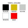 Mailbox Decals Personalized Address and Street Name Outdoor Stickers VWAQ-CMB1 (12 Inch X 6 Inch, Gold) view 4