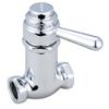Central Brass 0331-L1/2 Self-Close Straight Stop in Chrome view 1