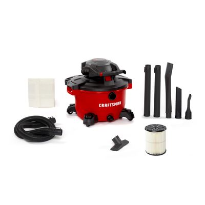 CRAFTSMAN CMXEVBE17606 12 Gal. 6.0 Peak HP Wet Dry Vac with Detach Blower