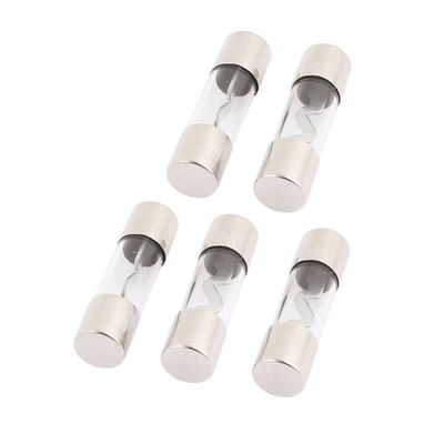 Aexit 5 Pcs Distribution electrical quality Glass Car Audio Power Wire AGU Fuses 80A 38mm x 10mm