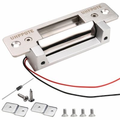 UHPPOTE Electric Door Strike Lock Fail-Secure/Fail-Safe Adjustable 24VDC