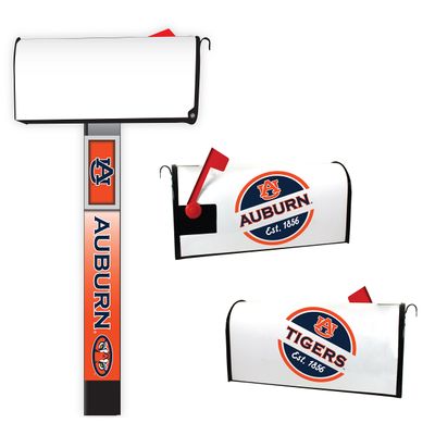 Auburn University Magnetic Mailbox Cover 2-Pack Mailbox Post Cover Officially Licensed Collegiate Product