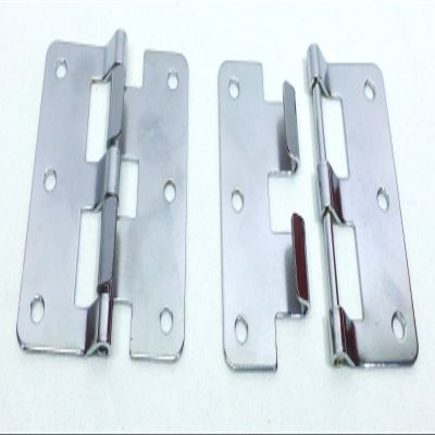 (2) Two Exterior Lockable Butterfly Latches with Keeper Plate.(Chromed Finish)