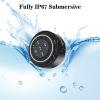 HAISSKY Bluetooth Shower Speakers, Portable Wireless Speaker with Suction Cup, IP67 Waterproof Speaker Pairs Easily to Phones, Tablets, Computer, Gift for Men & Women view 4