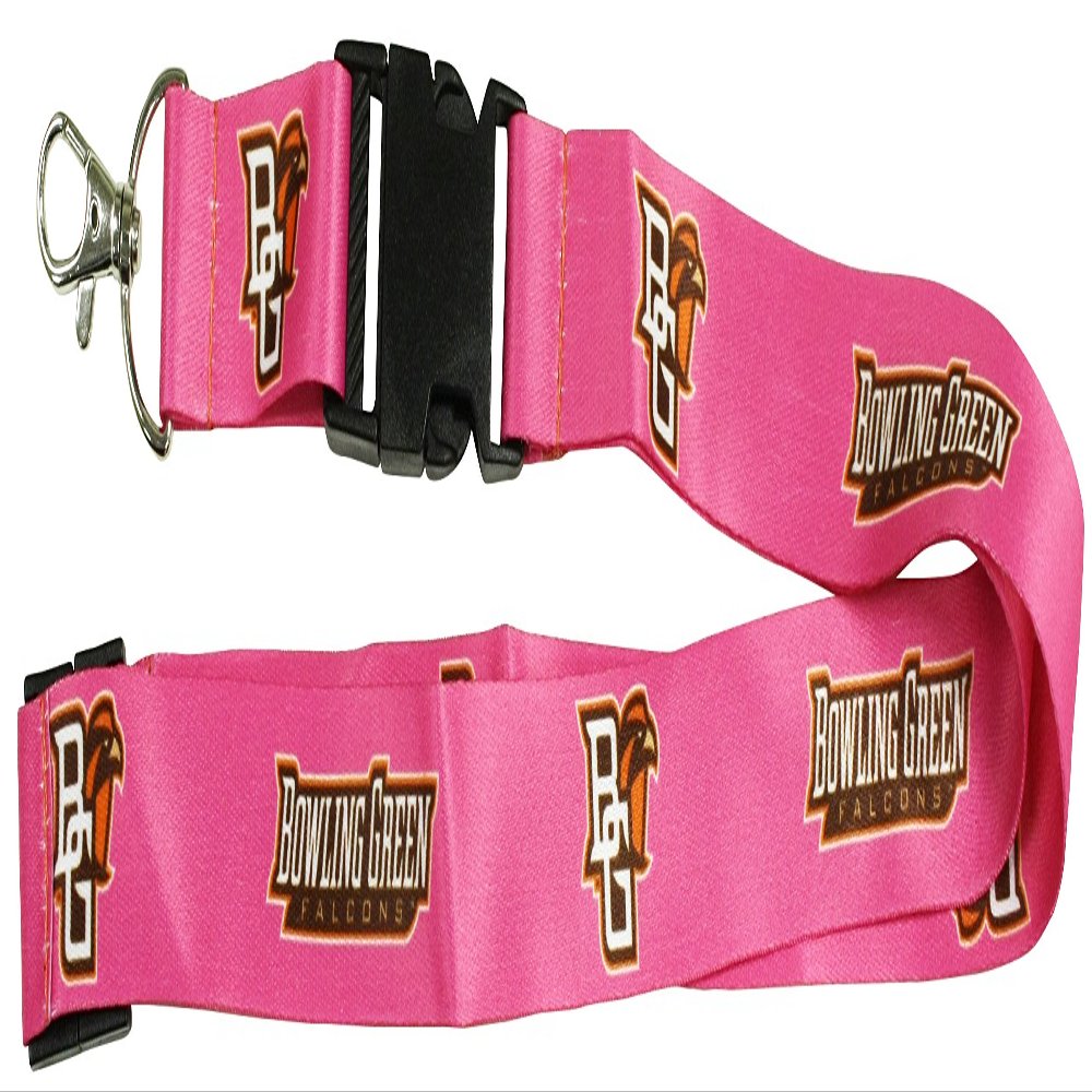 R and R Imports Bowling Green Falcons Pink Lanyard Officially Licensed Collegiate Product