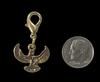 ViciBeads Charm, Zipper Pull Charm, Egyptian Goddess Isis Gold Colored Charm+ GIFT BAG view 4