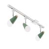 Kiven 3-Lights Adjustable Track Lighting Kit H Track Light for Living Room, Kitchen, Utility Room (Green) view 1