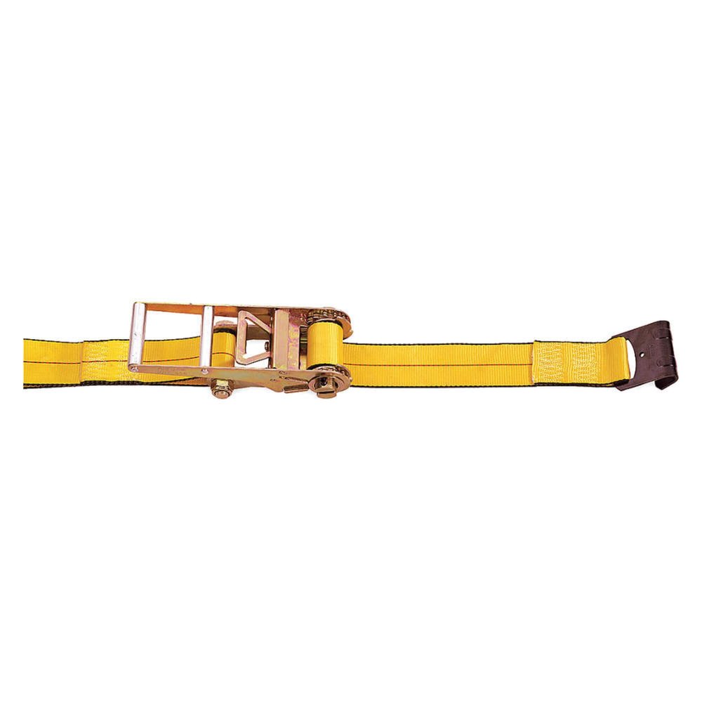 Cargo Strap, Gold, 16, 200 lb., 27 ft., Steel