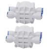 DIGITEN 1/4" Automatic Shut-Off Valve with Quick-Connect Fittings For RO Reverse Osmosis(Pack of 2) view 1
