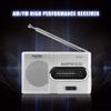 Portable AM/FM Radio Receiver, Pocket Sized AM FM Radio with Telescopic Antenna Built-in Speaker and Headphone Jack for Outdoor Travel Emergency Home Use view 3