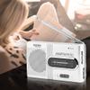 Portable AM/FM Radio Receiver, Pocket Sized AM FM Radio with Telescopic Antenna Built-in Speaker and Headphone Jack for Outdoor Travel Emergency Home Use view 4