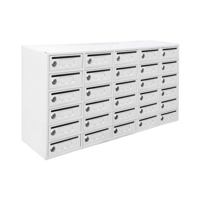 FixtureDisplays 30-Slot Cell Phone Storage Station Lockers with 5.5"L Slot Works for Mini, Assignment Mail Slot Box 15254-NEW No Charging Capability - for Charging Lockers Purchase SKU 15252.
