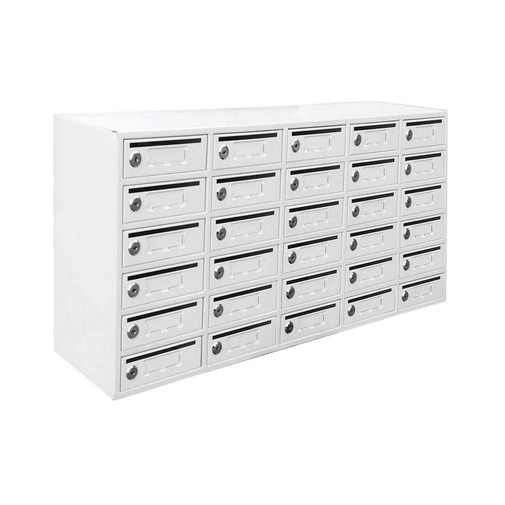 FixtureDisplays 30-Slot Cell Phone Storage Station Lockers with 5.5"L Slot Works for Mini, Assignment Mail Slot Box 15254-NEW No Charging Capability - for Charging Lockers Purchase SKU 15252.