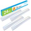 Enbrighten Premium 24in. LED Under Cabinet Light Fixture, Direct-Wire, 900 Lumens, 97 CRI, Color-Select, On/Off Switch, In-Wall Dimmer Compatible, 50,000 hr. LED Life, Steel Housing, White, 34290 view 1