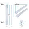 Enbrighten Premium 24in. LED Under Cabinet Light Fixture, Direct-Wire, 900 Lumens, 97 CRI, Color-Select, On/Off Switch, In-Wall Dimmer Compatible, 50,000 hr. LED Life, Steel Housing, White, 34290 view 4