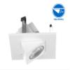 Nicor Lighting 2 inch Square Eyeball LED Downlight in White, 2700K (DQR2-AA-10-120-2K-WH) view 3