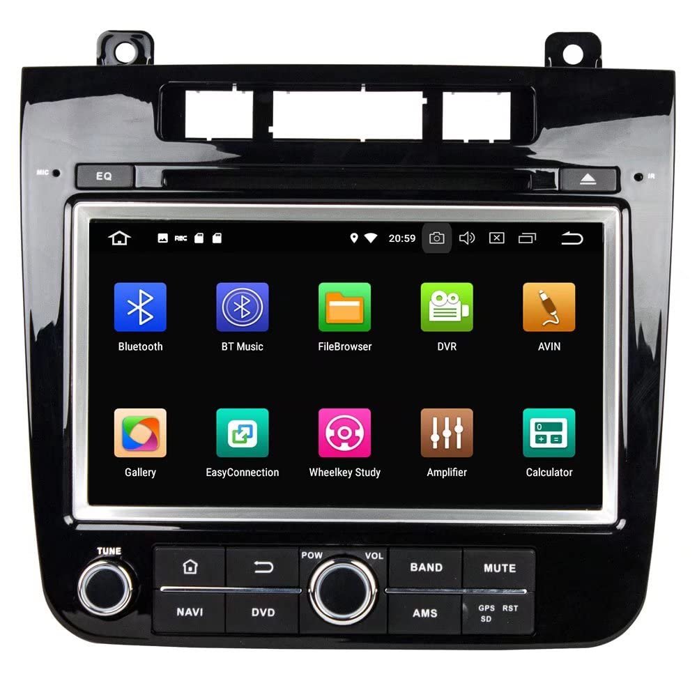ROADYAKO Anroid 10.0 Car Table for Vw Touareg 2010 2011 2012 2013 2014 2015 2016 2017 2018 Car Radio Stereo with GPS Navigation 4G WiFi Mirror Link RDS FM AM Bluetooth Multimedia