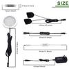 AIBOO 12V LED Under Cabinet Lights Kit 6 Pack Black Cord Aluminum Puck Lights for Kitchen Counter Closet Lighting with Wireless Dimmable RF Remote Control 6 Lights 12W (6000K Daylight White) view 3