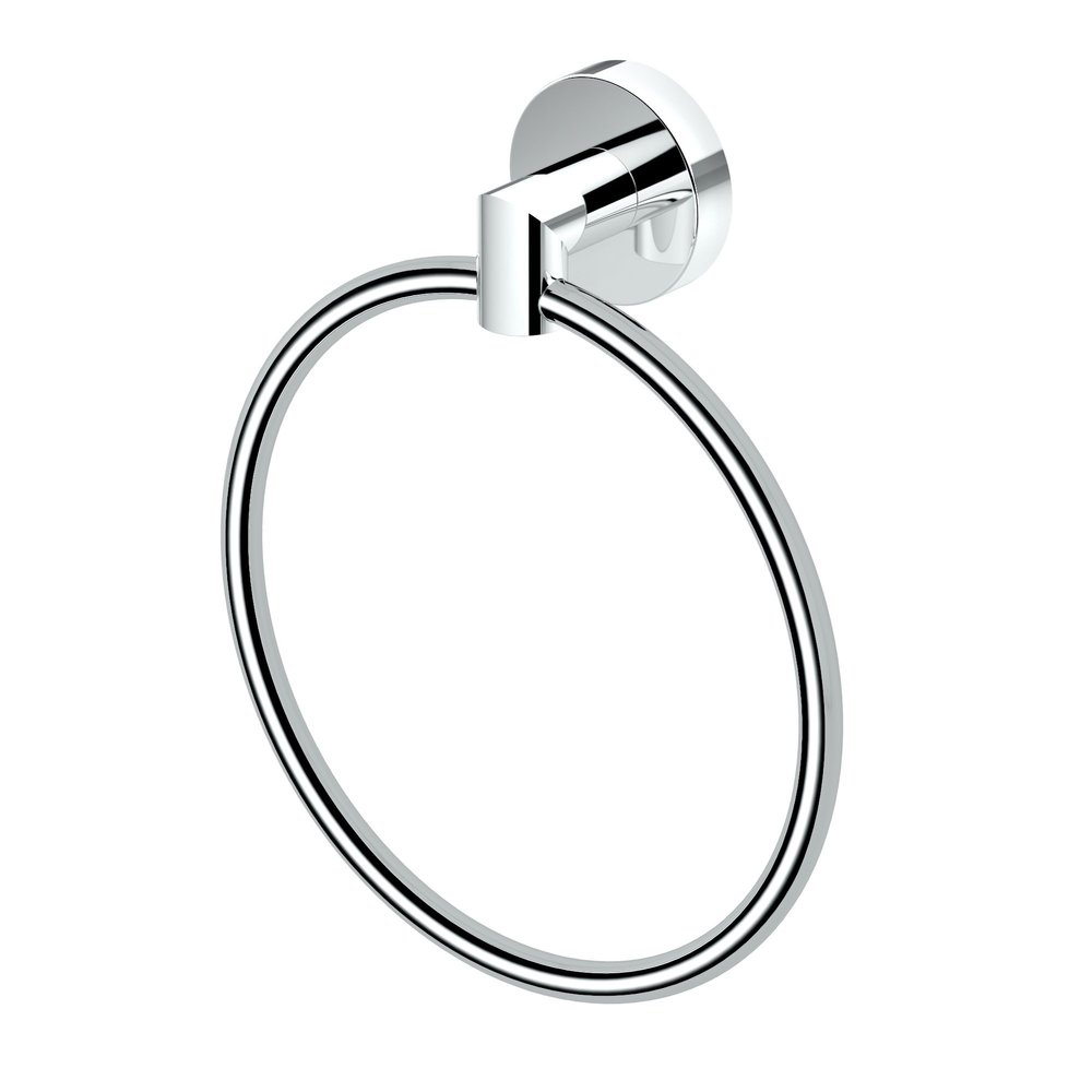 Gatco 4632 Glam Towel Ring, Chrome / Wall Mounted 6.5" Towel Ring for Bathroom