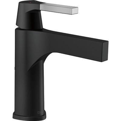 Delta Faucet Zura Single Hole Bathroom Faucet, Single Handle Bathroom Faucet Chrome, Bathroom Sink Faucet, Diamond Seal Technology, Drain Assembly, Chrome 574-CSMPU-DST