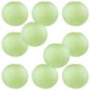 WYZworks - Round Paper Lanterns 10 Pack (Light Apple Green, 14") - Hanging Paper Lanterns Lamp for Wedding, Birthday, Party and Home Decorations with 8", 10", 12", 16" Option view 1