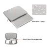 MOSISO Laptop Case 13.3 inch, 13-13.3 inch Laptop Sleeve Bag Compatible with MacBook Air/Pro 13/Pro 14 M5 M4 M3 M2 M1, HP Dell ASUS Lenovo, Neoprene Computer Sleeve Bag with Small Case, Light Gray view 2