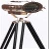 THOR INSTRUMENTS Retro Studio Spot Lamp Floor Tripod Searchlight, Chrome, 185 cm view 3