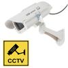 Aexit CCTV Electronic security Dummy Realistic Looking Security Camera Red LED Light Warning Solar Energy Powered view 1