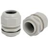 Aexit M32x1.5mm 6mm-8mm Transmission 5 Holes Adjustable Cables Gland Joint Gray 5pcs view 2