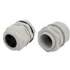 Aexit M32x1.5mm 6mm-8mm Transmission 5 Holes Adjustable Cables Gland Joint Gray 5pcs view 3