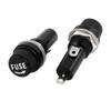 Aexit 7 Pcs Distribution electrical AC125V/15A 250V/10A 14mm Thread Panel Mounted Fuse Holder For 6x30mm Fuse view 2