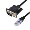 LFHUKEJI RJ45 to RS232, DB9 9-Pin Serial Port Male to RJ45 Cat5 Ethernet LAN Console 3.3Ft view 1