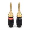 Deadbolt Banana Plugs 5-Pairs by Sewell, Gold Plated Speaker Plugs, Quick Connect view 2