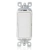 Leviton 10-Pack Single Pole Switch, Rocker, Manual, White, Black, Gray view 1