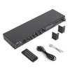 Pyle Rack Mount Studio Pre-Amplifier - Audio Receiver System w/ Digital LCD Display Bluetooth FM Radio Recording Mode Remote Control USB Flash or SD Card Reader Input and Output Jack - PPRE70BT view 2