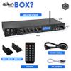 Pyle Rack Mount Studio Pre-Amplifier - Audio Receiver System w/ Digital LCD Display Bluetooth FM Radio Recording Mode Remote Control USB Flash or SD Card Reader Input and Output Jack - PPRE70BT view 3