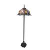 Chloe Lighting CH18340RF20-FL3 Carrell Tiffany-Style Roses Floor Lamp with Shade, 61 x 20 x 20", Multicolor view 2