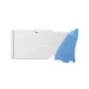 SIEMON Z6-06 Blue, CAT 6, Copper, Hybrid, Outlet, RJ45, T568A/B, Tool-Less, UTP, ZMAX view 3