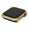 HJINVIGOUR Bling Spakling Exquisite Handmade Inlaid Rhinestone Diamond Crystal Yellow Gold Case Bezel Compatible Apple Watch Series 6 5 4 SE (Gold, 44mm) view 1