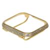 HJINVIGOUR Bling Spakling Exquisite Handmade Inlaid Rhinestone Diamond Crystal Yellow Gold Case Bezel Compatible Apple Watch Series 6 5 4 SE (Gold, 44mm) view 3