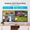 ZOSI 3K Lite 8CH H.265+ Home Security Camera System with AI Human/Vehicle Detection,Night Vision,5MP Lite 8 Channel CCTV DVR,4pcs 1080P 1920TVL 2MP Outdoor Indoor Surveillance Dome Cameras (No HDD) view 4